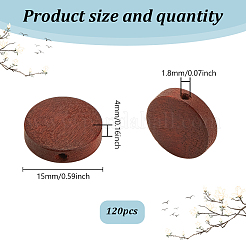 Natural Pear Wood Beads&nbsp;WOOD-GO0001-17C