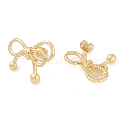 Brass Stud Earrings for Women&nbsp;EJEW-S225-12G-01