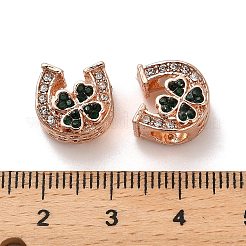 Alloy Rhinestone European Beads&nbsp;FIND-Q115-09RG