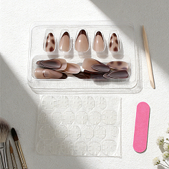 Leopard Print Plastic Full Cover Press On False Nails&nbsp;MRMJ-WH20008-24