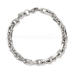 304 Stainless Steel Cable Chain Bracelets for Women Men&nbsp;LS-BJEW-F529-04P