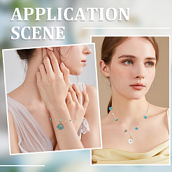 5M Synthetic Turquoise Chips & ABS Plastic Imitation Pearl Beaded Chains & 1Pc Plastic Empty Spools for Wire & 10Pcs & 30Pcs Long-Lasting Plated Brass Open Jump Rings&nbsp;DIY-SC0028-26