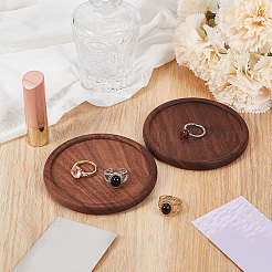 2Pcs Black Walnut Wood Cup Mats&nbsp;AJEW-CL0006-41