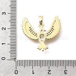 Brass Cubic Zirconia Pendants&nbsp;KK-B187-11G