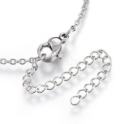 Brass Micro Pave Cubic Zirconia Pendant Necklaces&nbsp;NJEW-O108-30P