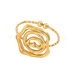 304 Stainless Steel Cuff Open Rings for Women&nbsp;WGAE6DE-02