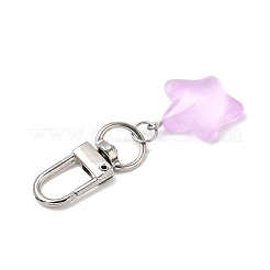7Pcs Starfish Luminous Transparent Resin Pendant Decorations&nbsp;HJEW-JM03569