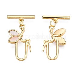Brass Toggle Clasps&nbsp;KK-N254-157G