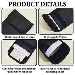 PU Leather Tactical Mobile Phone Radiation Protection Shielding Bags&nbsp;AJEW-GF0013-65B