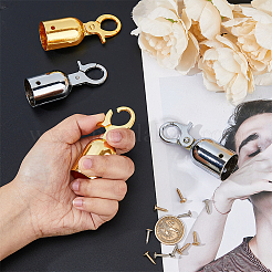 4Pcs 2 Colors Zinc Alloy Cord Ends&nbsp;FIND-FH0008-76