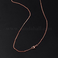 2mm Rack Plating Brass Satellite Chain Necklaces for Women Men&nbsp;MAK-L044-33RG