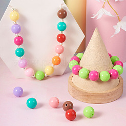 120Pcs 12 Colors Opaque Acrylic Beads&nbsp;MACR-TA0001-31