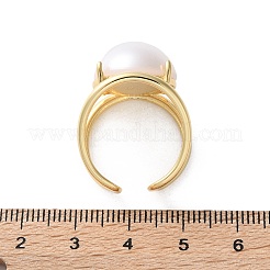 Rack Plating Brass Open Cuff Rings&nbsp;LS-RJEW-M172-05G