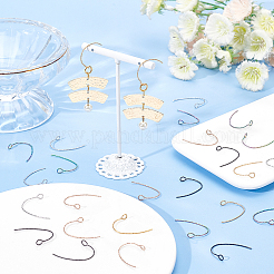 50Pcs 5 Colors 316 Surgical Stainless Steel Earring Hooks Ion Plating(IP)&nbsp;STAS-DC0011-04