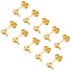 304 Stainless Steel Stud Earring Findings&nbsp;STAS-UN0002-53G