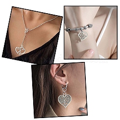 50Pcs 5 Styles Tibetan Style Alloy Pendants&nbsp;FIND-YW0004-61