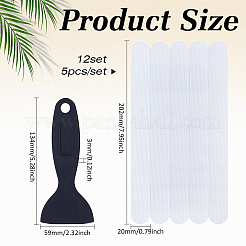 12 Bags Transparent PVC Bathtub Waterproof Bathroom Anti-slip Strips&nbsp;AJEW-BC0010-45