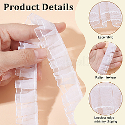 5M Polyester Pleated Lace Trim Ribbon&nbsp;OCOR-HY0001-32