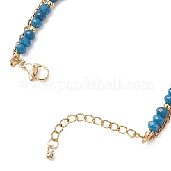 Adjustable Natural Malaysia Jade & 304 Stainless Steel Multi-strand Bracelets&nbsp;BJEW-JB13035-01