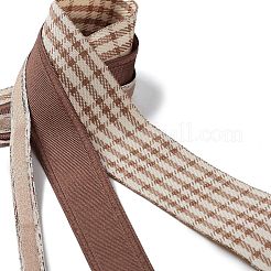 9 Yards 3 Styles Tartan Print Polyester Ribbon&nbsp;SRIB-C002-01E