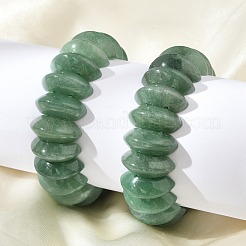Bicone Natural Green Aventurine Beads Stretch Bracelets for Women Men&nbsp;BJEW-C097-05D