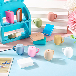14Pcs 14 Styles Book Shape Silicone Beads&nbsp;SIL-TA0002-71