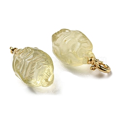 Natural Citrine Pendant Decorations&nbsp;G-R489-17G
