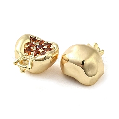 Brass Micro Pave Cubic Zirconia Pendants&nbsp;KK-H455-16G