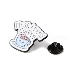 Black Zinc Alloy Brooches&nbsp;JEWB-E037-03EB-03