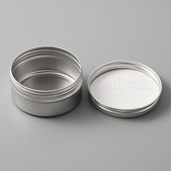 Aluminium Shallow Round Candle Tins&nbsp;AJEW-WH0312-59C