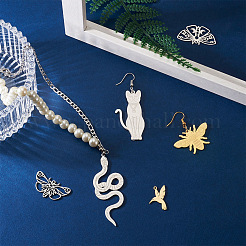 24Pcs 6 Style Ion Plating(IP) 201 Stainless Steel Pendants&nbsp;STAS-FW0001-23