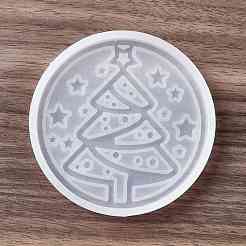 DIY Christmas Tree Pattern Cup Mat Silicone Molds&nbsp;DIY-E055-15