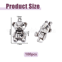 100Pcs Tibetan Style Alloy Pendants&nbsp;FIND-DC0008-42