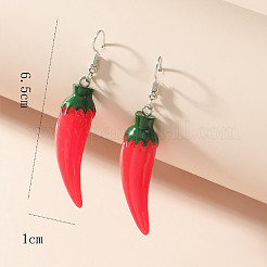 5 Pairs Acrylic Fruit Theme Dangle Earrings&nbsp;HL5690