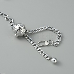 Adjustable Aluminium Curb Chain Bag Shoulder Straps&nbsp;DIY-WH0304-560P
