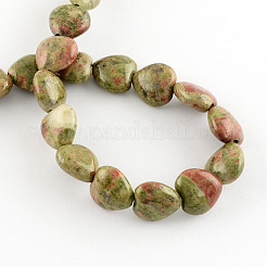 Natural Unakite Bead Strands&nbsp;G-R190-05