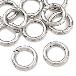 Tarnish Resistant Ring 304 Stainless Steel Spring Gate Rings&nbsp;STAS-E073-06