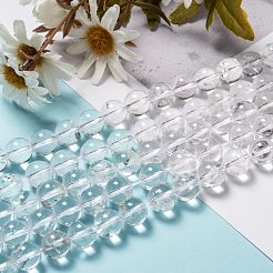 Natural Quartz Crystal Beads Strands&nbsp;G-H236-05B-10mm