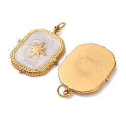 304 Stainless Steel Enamel Pendants&nbsp;STAS-U061-34G-A01