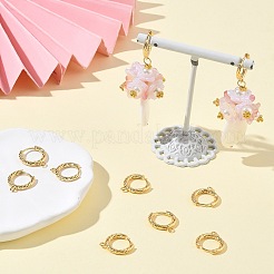 SHEGRACE Brass Hoop Earrings Findings&nbsp;XGR0152G-90G