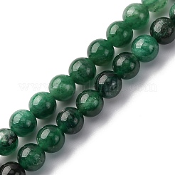 Natural Fuchsite Beads Strands&nbsp;G-K393-A02-6mm