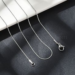 Non-Tarnish 304 Stainless Steel Serpentine Chain Necklace for Men Women&nbsp;NJEW-G076-01B-P