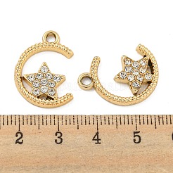 UV Plating Alloy Crystal Rhinestone Pendants&nbsp;ALRI-C009-10G