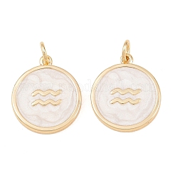 Brass Enamel Pendants&nbsp;KK-CBA652E-01K