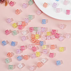 400Pcs Transparent Crakle Acrylic Beads&nbsp;PACR-PA0001-16