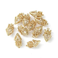 Brass Cubic Zirconia Pendants&nbsp;KK-G462-51KCG