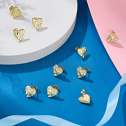 10 Pairs Brass Stud Earrings&nbsp;EJEW-PH0001-52A