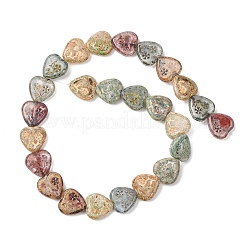 Painted Glass Beads Strands&nbsp;GLAA-B037-15