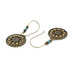 Bohemia Vintage Fower Dangle Earrings&nbsp;EJEW-I261-01AB