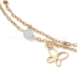 304 Stainless Steel Link Chain Anklets&nbsp;AJEW-AN00705-02